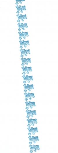 Billede: lyseblå bamsebånd, ca. 1 meter